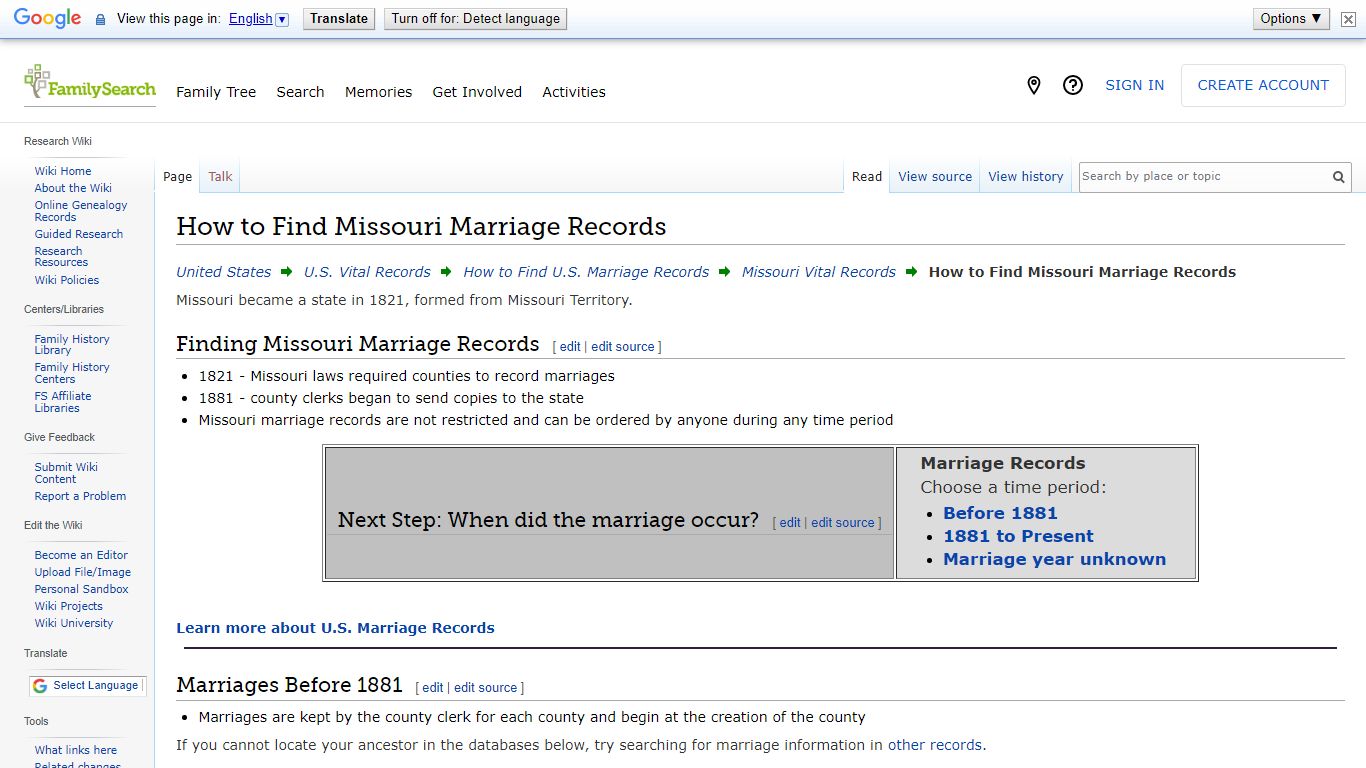 How to Find Missouri Marriage Records • FamilySearch
